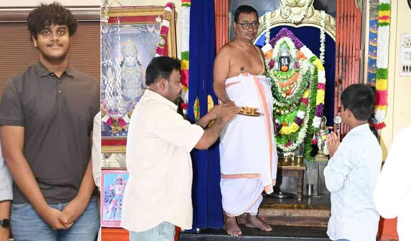  హిమాన్షు కోలుకోవాలని కేటీఆర్ టీ స్టాల్ నిర్వాహకుడి పూజలు