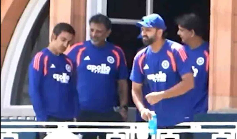 లార్డ్స్ బాల్కనీలో గంభీర్, రోహిత్..