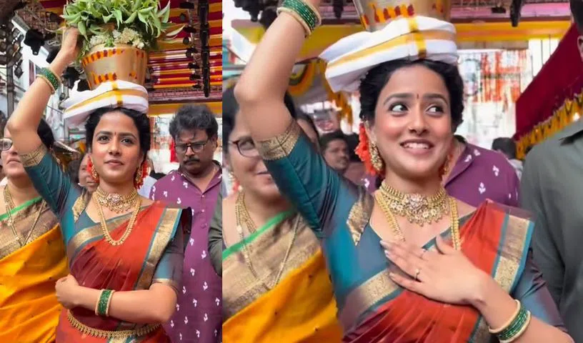 ఉజ్జయిని మహంకాళి అమ్మవారిని దర్శించుకున్న వైష్ణవి చైతన్య.. 